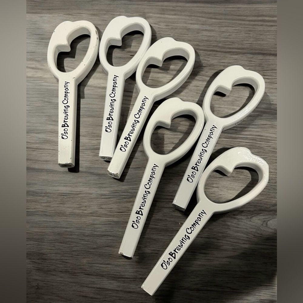 O'so Brewing Company White Tappers. Set of 6